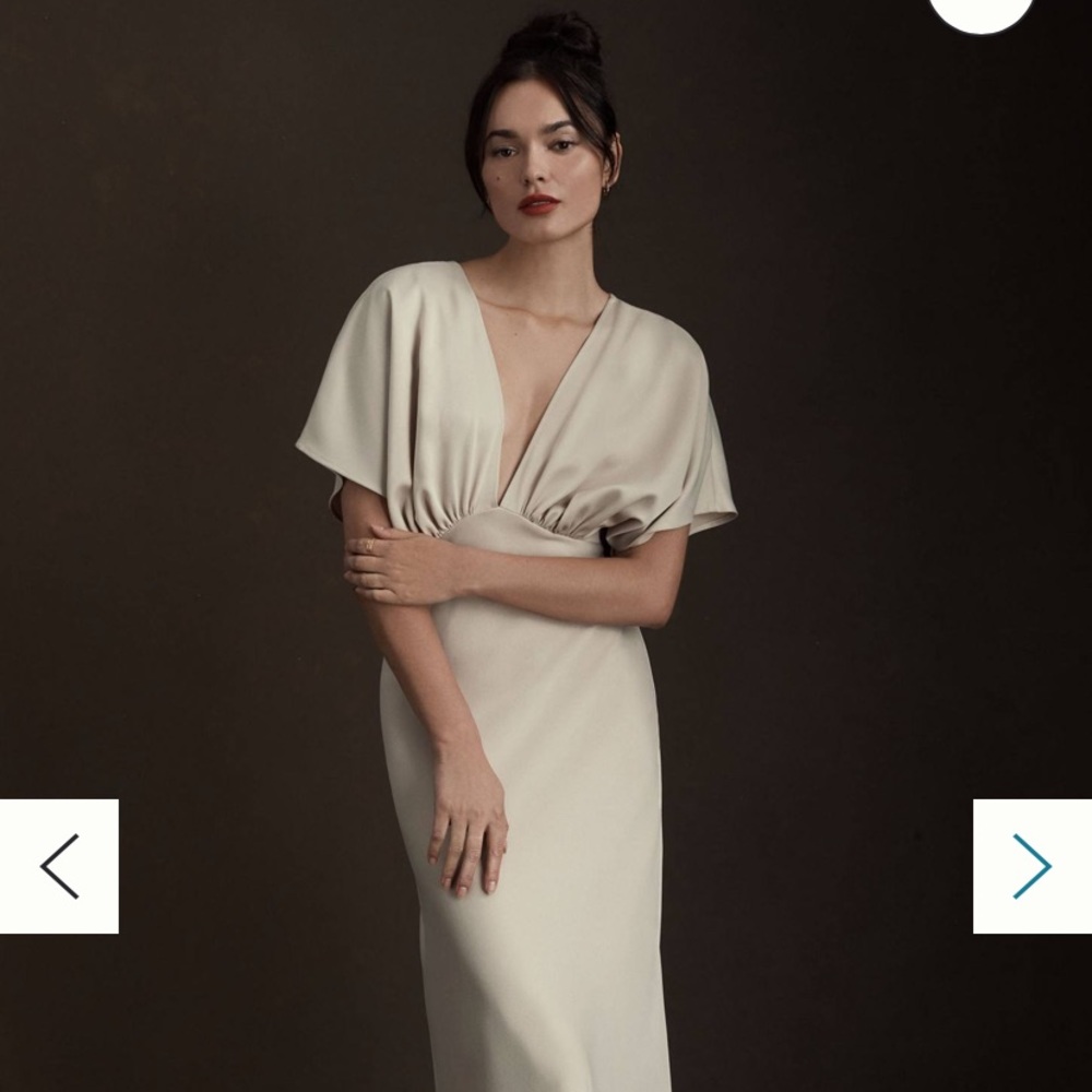 BHLDN Leila Satin Charmeuse Dress